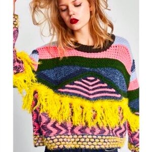 Zara supper fun multicolor sweater